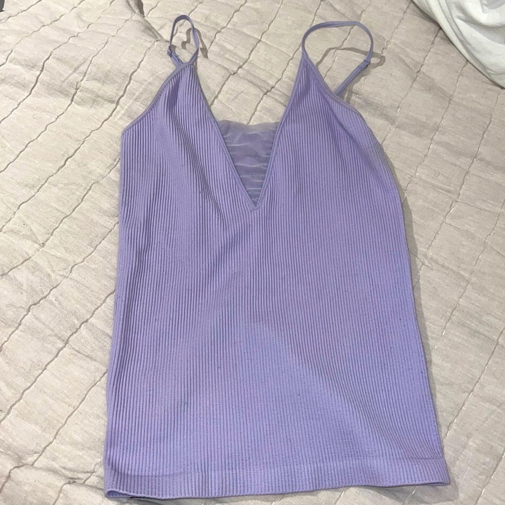 Violet spaghetti strap tank top